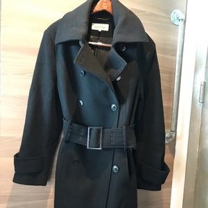 Wool Calvin Klein Trench Coat